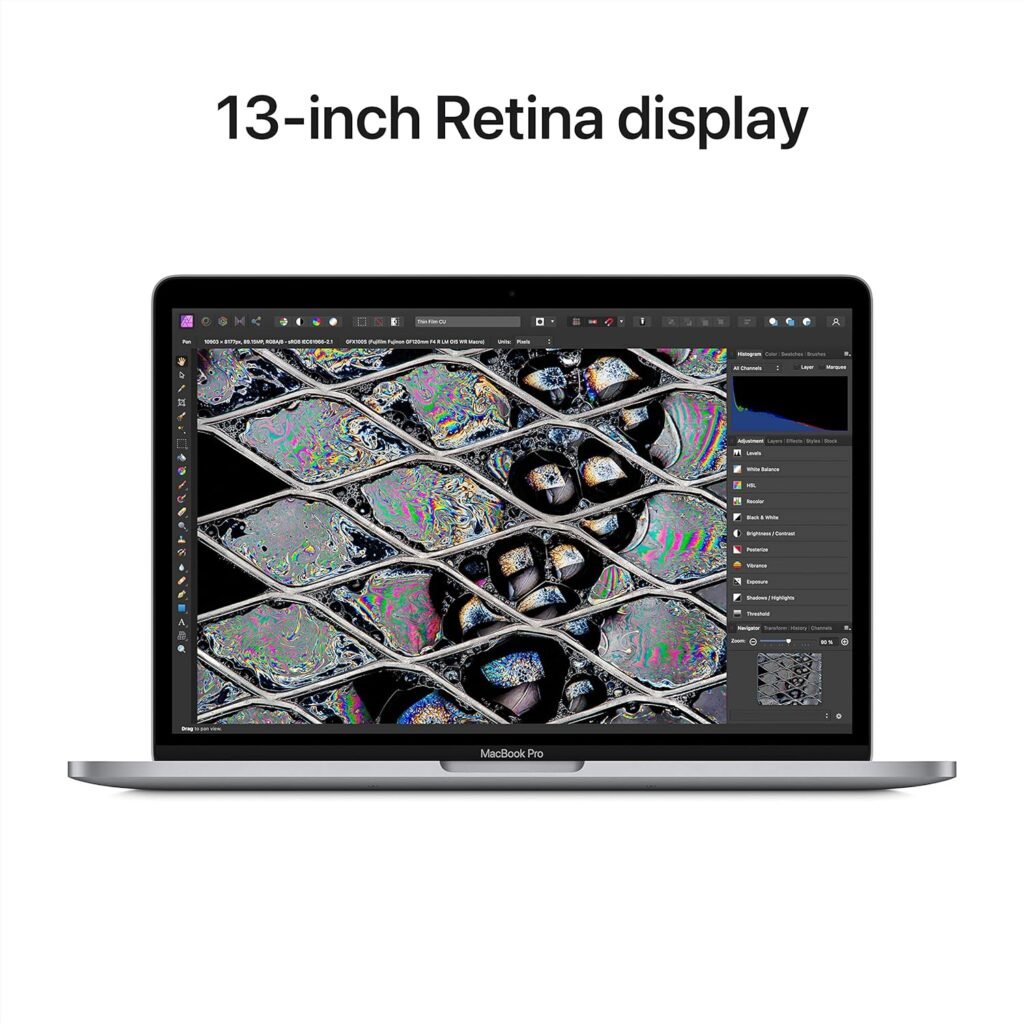 Apple 2022 MacBook Pro Laptop with M2 chip: 13-inch Retina Display, 8GB RAM, 256GB ​​​​​​​SSD ​​​​​​​Storage, Touch Bar, Backlit Keyboard, FaceTime HD Camera. Works with iPhone and iPad; Space Gray