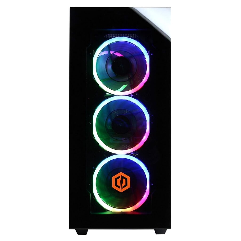 CyberpowerPC Gamer Xtreme VR Gaming PC, Intel Core i7-12700F 2.1GHz, GeForce RTX 3060 12GB, 16GB DDR4, 1TB NVMe SSD, WiFi  Win 11 Home (GXiVR8040A12), Black