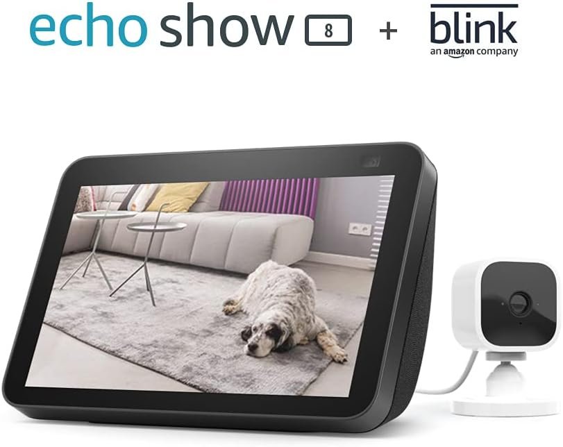 Echo Show 8 (2nd Gen, 2021 release) | HD smart display with stereo speakers and Alexa | Charcoal