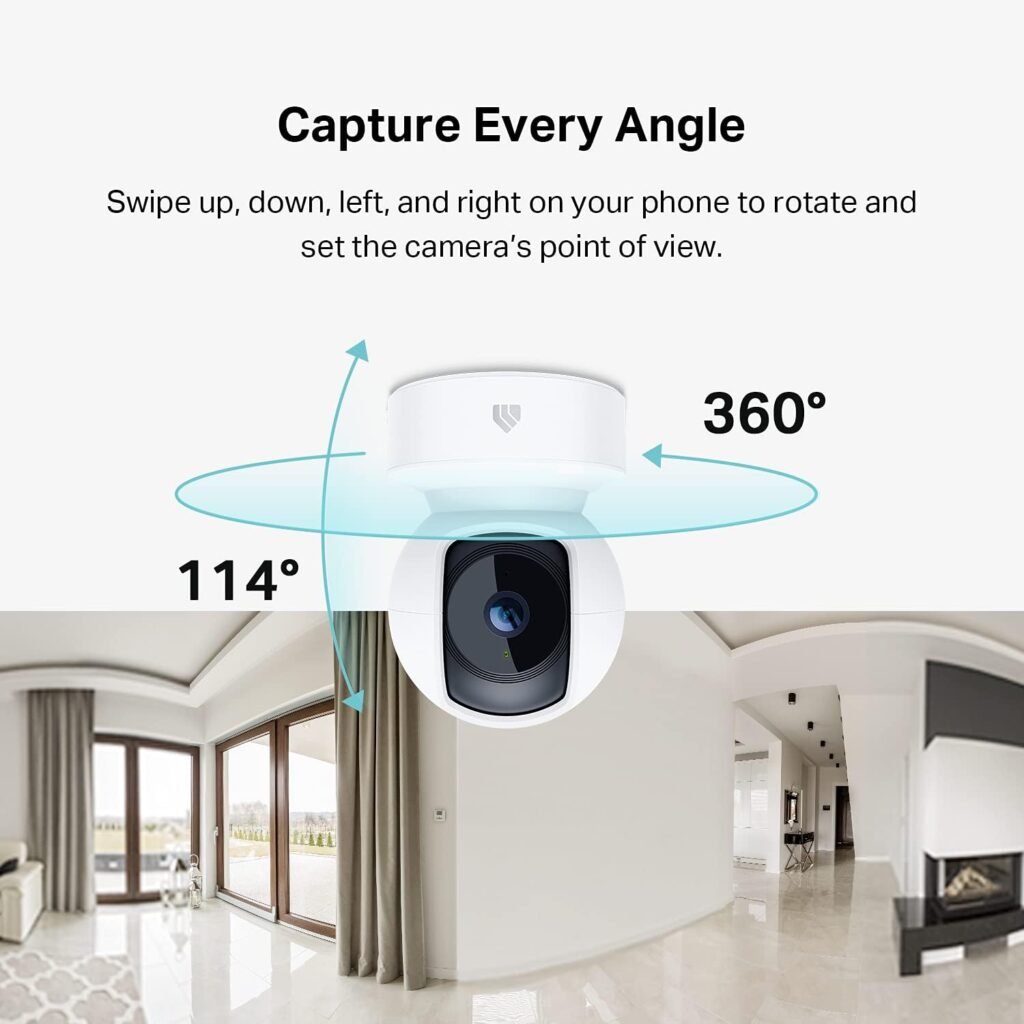 Kasa Indoor Pan/Tilt Smart Security Camera, 1080p HD Dog Camera 2.4GHz with Night Vision, Motion Detection for Baby and Pet Monitor, Cloud  SD Card Storage, Works with Alexa  Google Home (EC70)