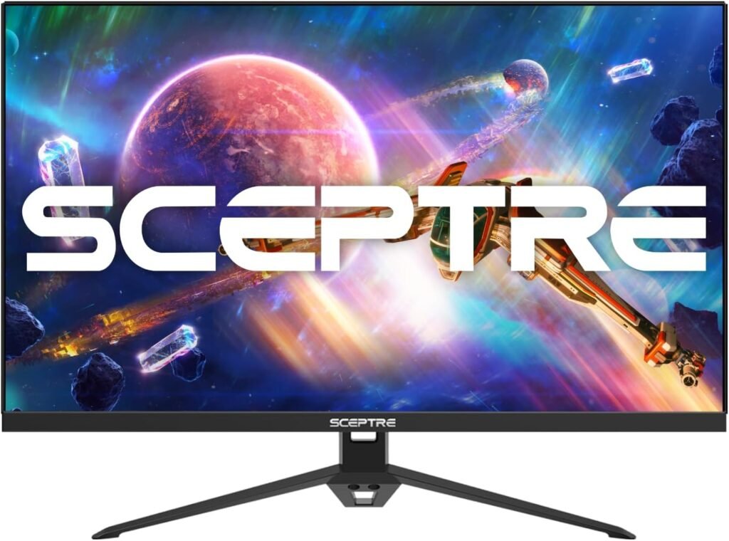 Sceptre IPS 24” Gaming Monitor 165Hz 144Hz Full HD (1920 x 1080) FreeSync Eye Care FPS RTS DisplayPort HDMI Build-in Speakers, Machine Black 2020 (E248B-FPT168),IPS 24 165Hz