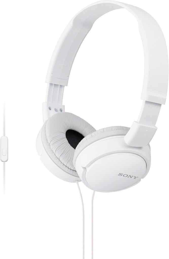 Sony ZX Series Wired On-Ear Headphones, Black MDR-ZX110